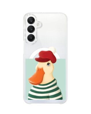 Etui do Samsung Galaxy A25 5G z MagSafe przeźroczyste, silikonowe Flexi, kaczuszka