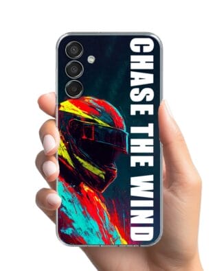 Etui do Samsung Galaxy M15 5G przeźroczyste, silikonowe Flexi, Bikers, Chase The Wind