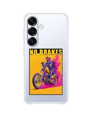 Etui do Samsung Galaxy S25 Plus z MagSafe przeźroczyste, silikonowe Flexi, Bikers, Motocyklem przez świat