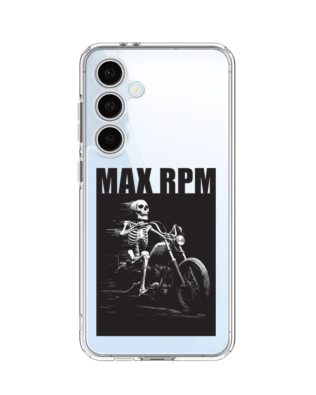 Etui do Samsung Galaxy S24 FE przeźroczyste, silikonowe Flexi, Bikers, Ghost Rider