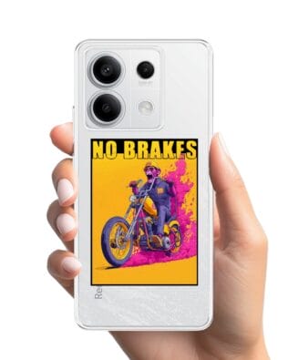 Etui do Xiaomi Redmi Note 13 Pro 5G przeźroczyste, silikonowe Flexi, Bikers, Motocyklem przez świat