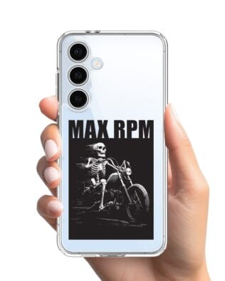 Etui do Samsung Galaxy S24 FE przeźroczyste, silikonowe Flexi, Bikers, Ghost Rider