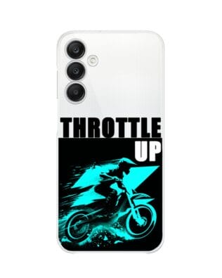 Etui do Samsung Galaxy A25 5G przeźroczyste, silikonowe Flexi, Bikers, Cross na maxa