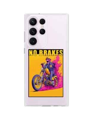 Etui do Samsung Galaxy S23 Ultra przeźroczyste, silikonowe Flexi, Bikers, Motocyklem przez świat