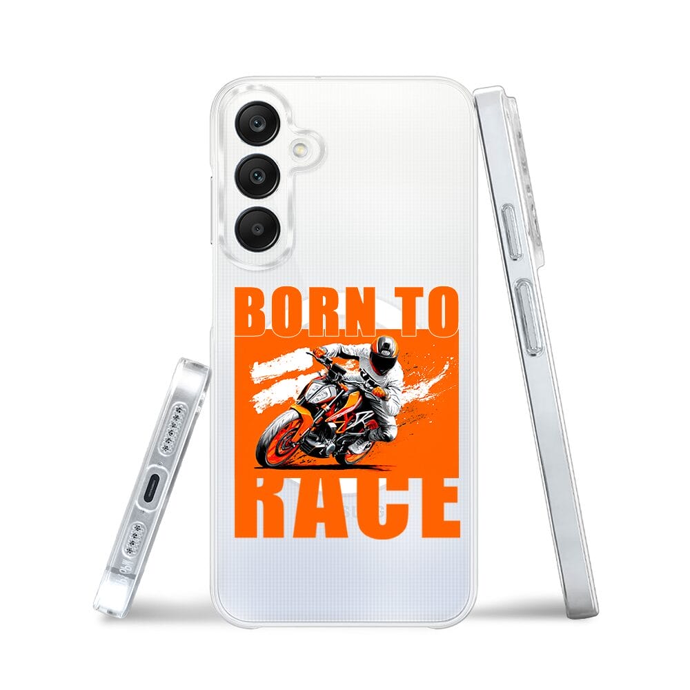 Etui do Samsung Galaxy A25 5G z MagSafe przeźroczyste, silikonowe Flexi, Bikers, Ścigacz - obrazek 3