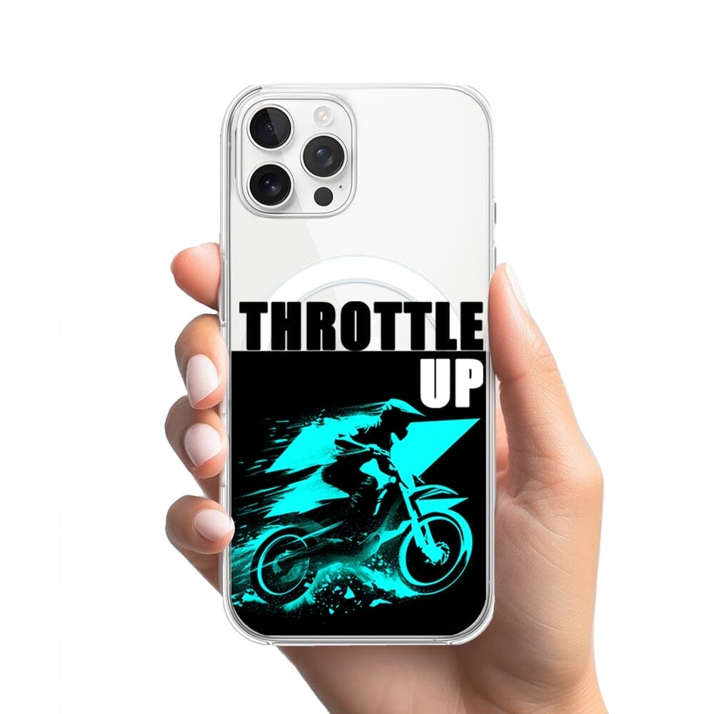 Etui do iPhone 12 Pro z MagSafe przeźroczyste, silikonowe Flexi, Bikers, Cross na maxa - obrazek 2