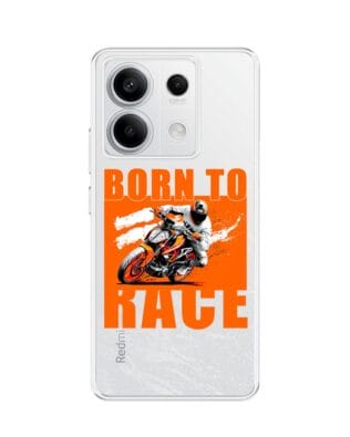 Etui do Xiaomi Redmi Note 13 Pro 5G przeźroczyste, silikonowe Flexi, Bikers, Ścigacz