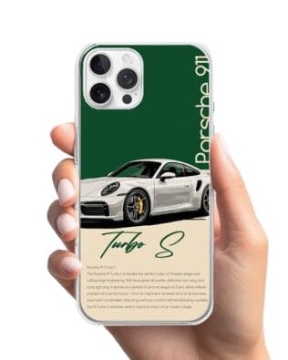 Etui do iPhone 12 Pro Max z MagSafe przeźroczyste, silikonowe Flexi, Szybkie Auta, Elegancja 911