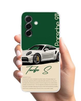 Etui do Samsung Galaxy A36 5G przeźroczyste, silikonowe Flexi, Szybkie Auta, Elegancja 911