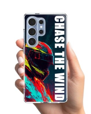 Etui do Samsung Galaxy S25 Ultra z MagSafe przeźroczyste, silikonowe Flexi, Bikers, Chase The Wind