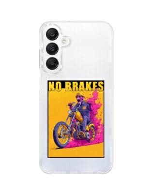 Etui do Samsung Galaxy A25 5G z MagSafe przeźroczyste, silikonowe Flexi, Bikers, Motocyklem przez świat