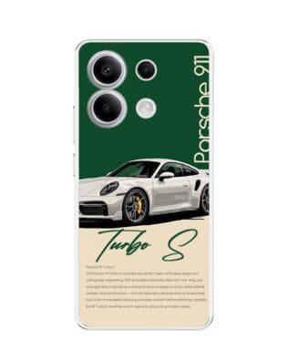 Etui do Xiaomi Redmi Note 13 Pro 5G przeźroczyste, silikonowe Flexi, Szybkie Auta, Elegancja 911