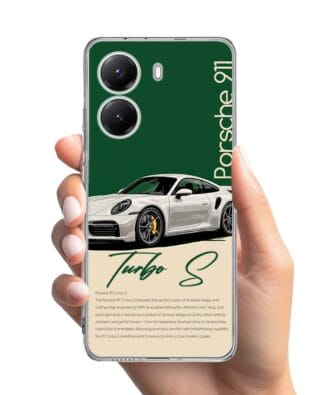 Etui do Xiaomi POCO X7 Pro przeźroczyste, silikonowe Flexi, Szybkie Auta, Elegancja 911