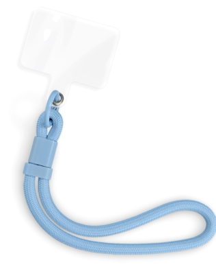 Regulowana smycz, krótki pasek na nadgarstek do telefonu, niebieska