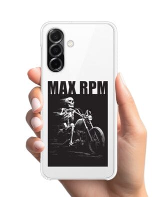 Etui do Samsung Galaxy A26 5G przeźroczyste, silikonowe Flexi, Bikers, Ghost Rider