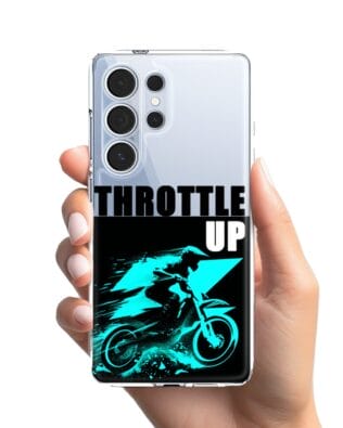 Etui do Samsung Galaxy S25 Ultra przeźroczyste, silikonowe Flexi, Bikers, Cross na maxa