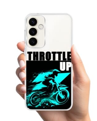 Etui do Samsung Galaxy S23 FE 5G z MagSafe przeźroczyste, silikonowe Flexi, Bikers, Cross na maxa