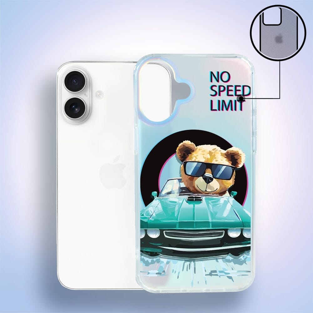 Etui do iPhone 16 IBIZU California Sunset, zmieniające kolor, Blue Car, niebieski samochód - obrazek 2