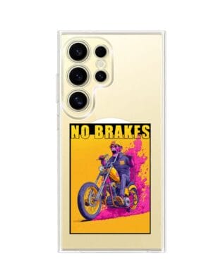 Etui do Samsung Galaxy S24 Ultra z MagSafe przeźroczyste, silikonowe Flexi, Bikers, Motocyklem przez świat