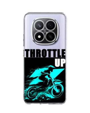 Etui do Xiaomi Redmi Note 14 Pro 4G przeźroczyste, silikonowe Flexi, Bikers, Cross na maxa