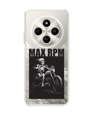 Etui do Xiaomi POCO C75 przeźroczyste, silikonowe Flexi, Bikers, Ghost Rider