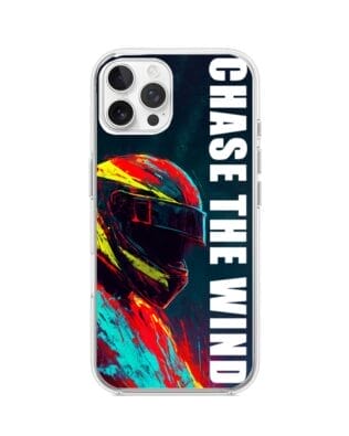 Etui do iPhone 12 Pro z MagSafe przeźroczyste, silikonowe Flexi, Bikers, Chase The Wind