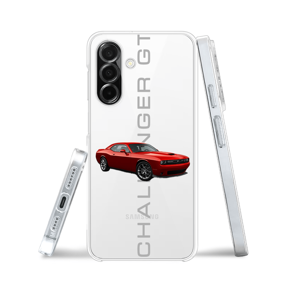 Etui do Samsung Galaxy A26 5G przeźroczyste, silikonowe Flexi, Szybkie Auta, czerwony Challenger GT - obrazek 3