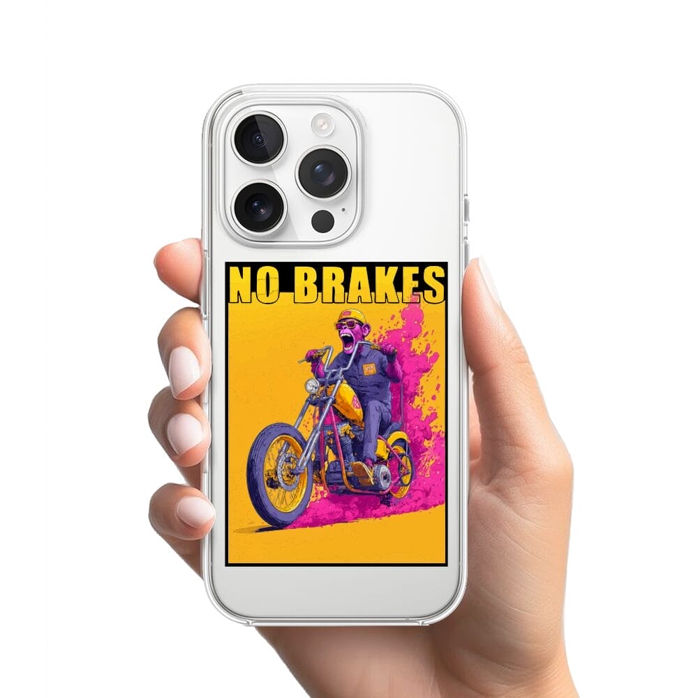 Etui do iPhone 16 Pro Max przeźroczyste, silikonowe Flexi, Bikers, Motocyklem przez świat - obrazek 2