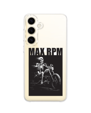 Etui do Samsung Galaxy S24 Plus z MagSafe przeźroczyste, silikonowe Flexi, Bikers, Ghost Rider