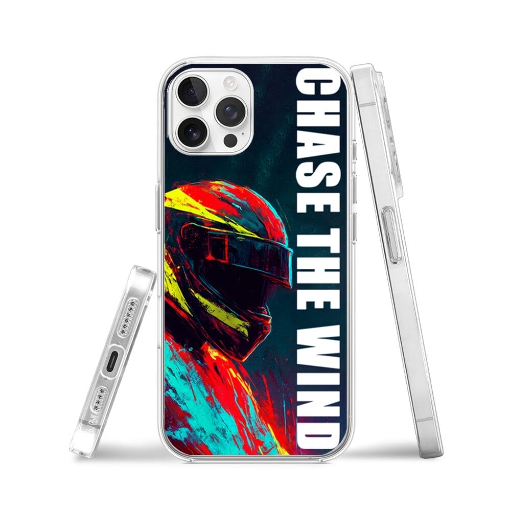 Etui do iPhone 12 Pro z MagSafe przeźroczyste, silikonowe Flexi, Bikers, Chase The Wind - obrazek 3