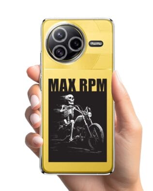 Etui do Xiaomi POCO F7 Ultra przeźroczyste, silikonowe Flexi, Bikers, Ghost Rider