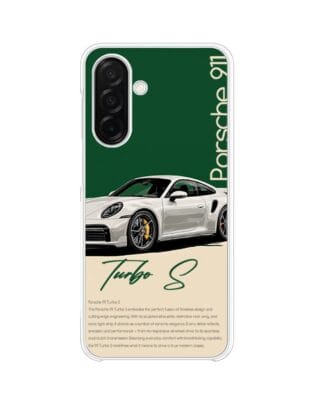 Etui do Samsung Galaxy A26 5G z MagSafe przeźroczyste, silikonowe Flexi, Szybkie Auta, Elegancja 911