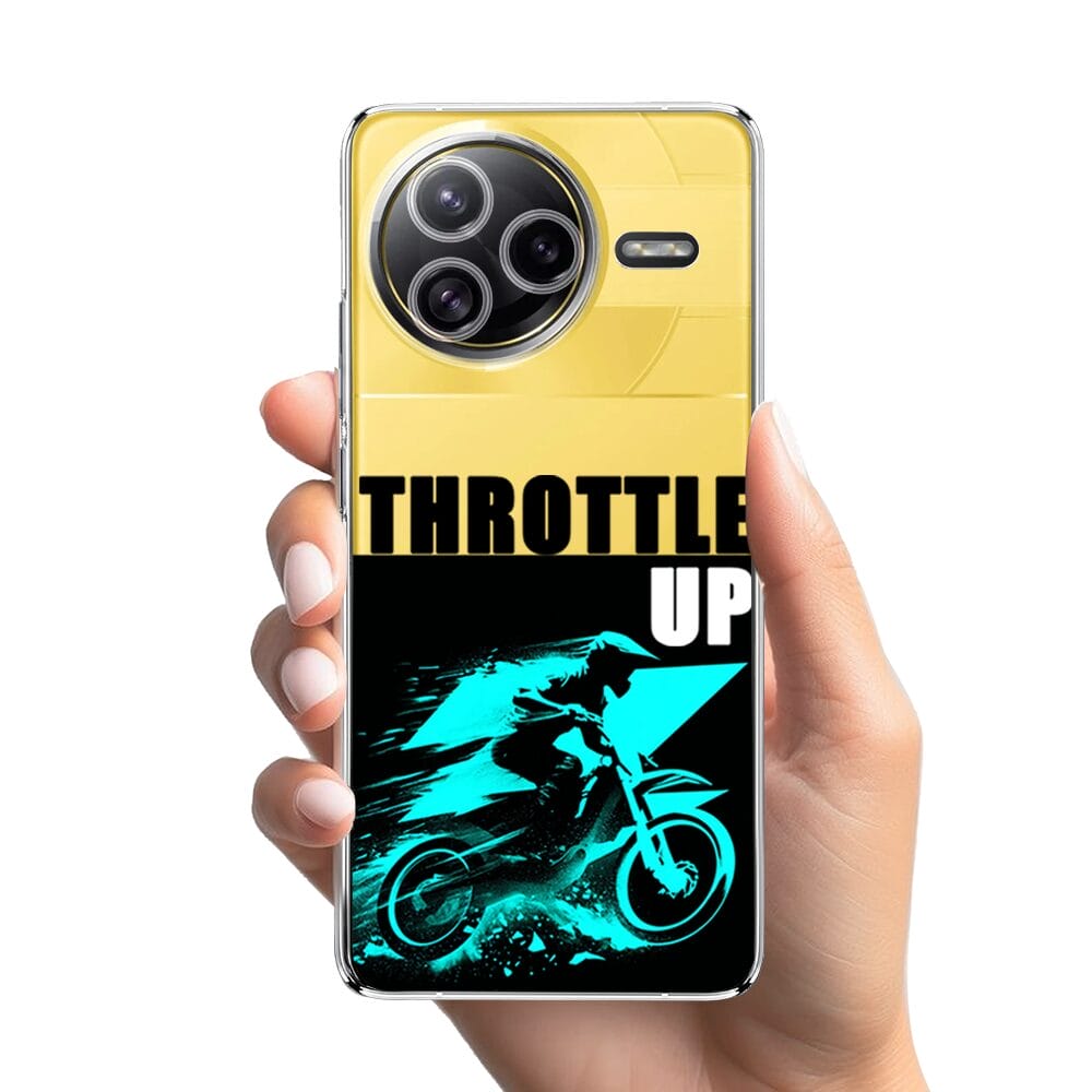 Etui do Xiaomi POCO F7 Ultra przeźroczyste, silikonowe Flexi, Bikers, Cross na maxa - obrazek 2