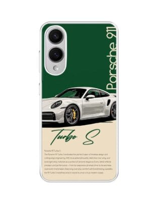 Etui do Samsung Galaxy S25 Edge z MagSafe przeźroczyste, silikonowe Flexi, Szybkie Auta, Elegancja 911