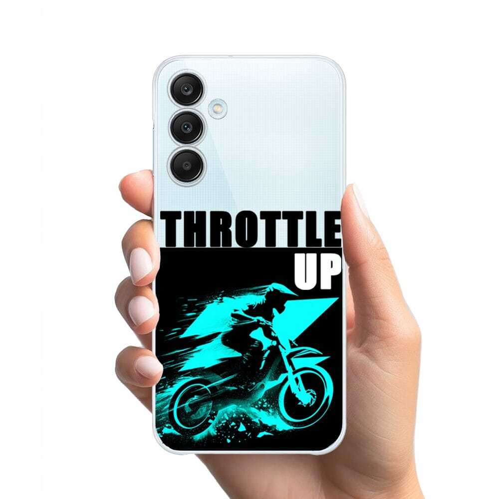 Etui do Samsung Galaxy M35 5G przeźroczyste, silikonowe Flexi, Bikers, Cross na maxa - obrazek 2