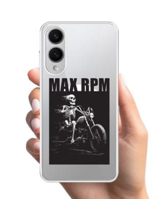 Etui do Samsung Galaxy S25 Edge z MagSafe przeźroczyste, silikonowe Flexi, Bikers, Ghost Rider