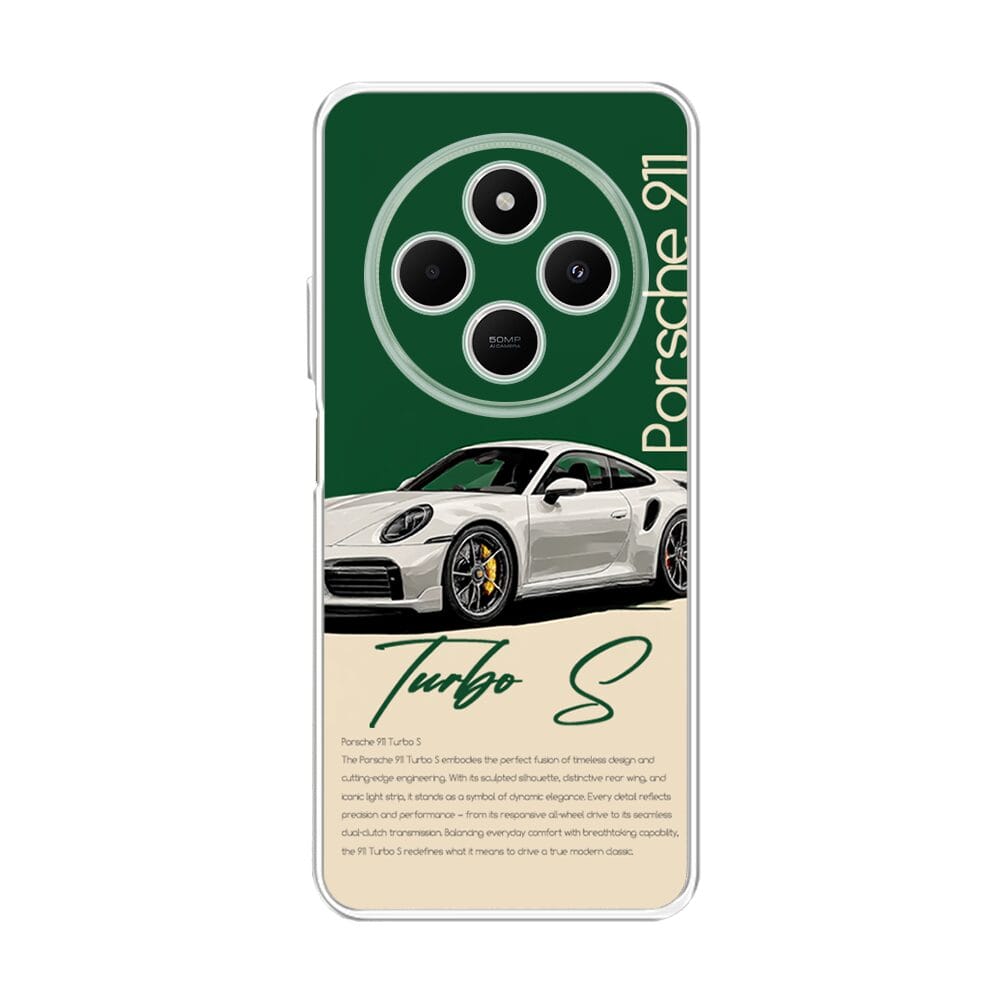 Etui do Xiaomi POCO C75 przeźroczyste, silikonowe Flexi, Szybkie Auta, Elegancja 911