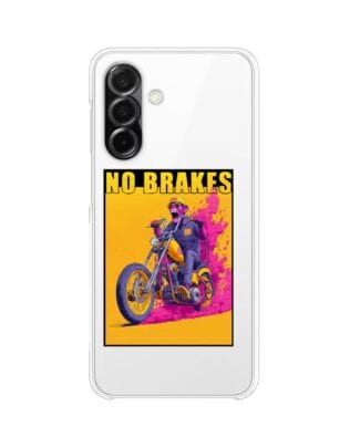 Etui do Samsung Galaxy A26 5G przeźroczyste, silikonowe Flexi, Bikers, Motocyklem przez świat