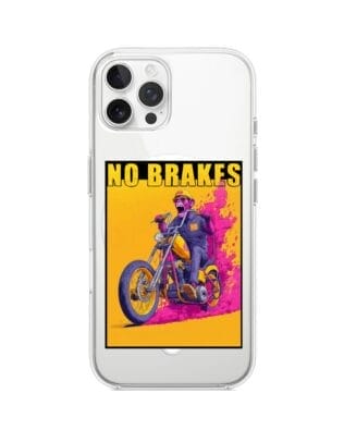 Etui do iPhone 12 Pro Max z MagSafe przeźroczyste, silikonowe Flexi, Bikers, Motocyklem przez świat