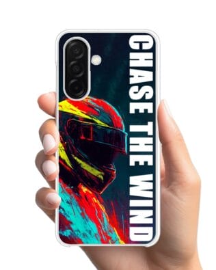 Etui do Samsung Galaxy A26 5G z MagSafe przeźroczyste, silikonowe Flexi, Bikers, Chase The Wind