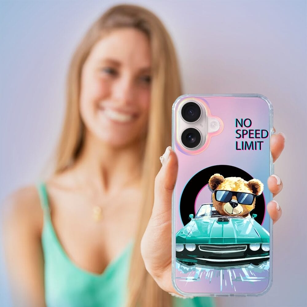 Etui do iPhone 16 IBIZU California Sunset, zmieniające kolor, Blue Car, niebieski samochód - obrazek 5