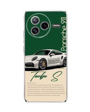 Etui do Xiaomi POCO F7 Ultra przeźroczyste, silikonowe Flexi, Szybkie Auta, Elegancja 911