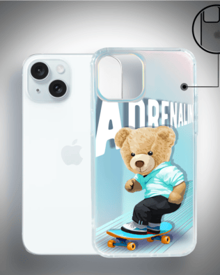 Etui do iPhone 15 IBIZU California Sunset, zmieniające kolor, Adrenalin, deskorolka