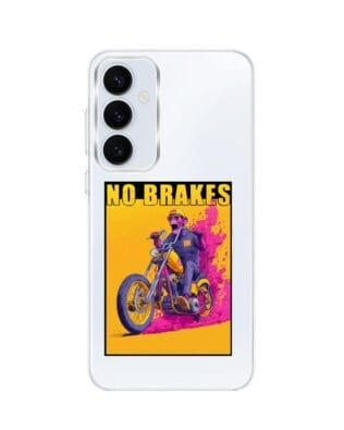 Etui do Samsung Galaxy A35 5G z MagSafe przeźroczyste, silikonowe Flexi, Bikers, Motocyklem przez świat