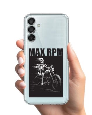 Etui do Samsung Galaxy M15 5G przeźroczyste, silikonowe Flexi, Bikers, Ghost Rider