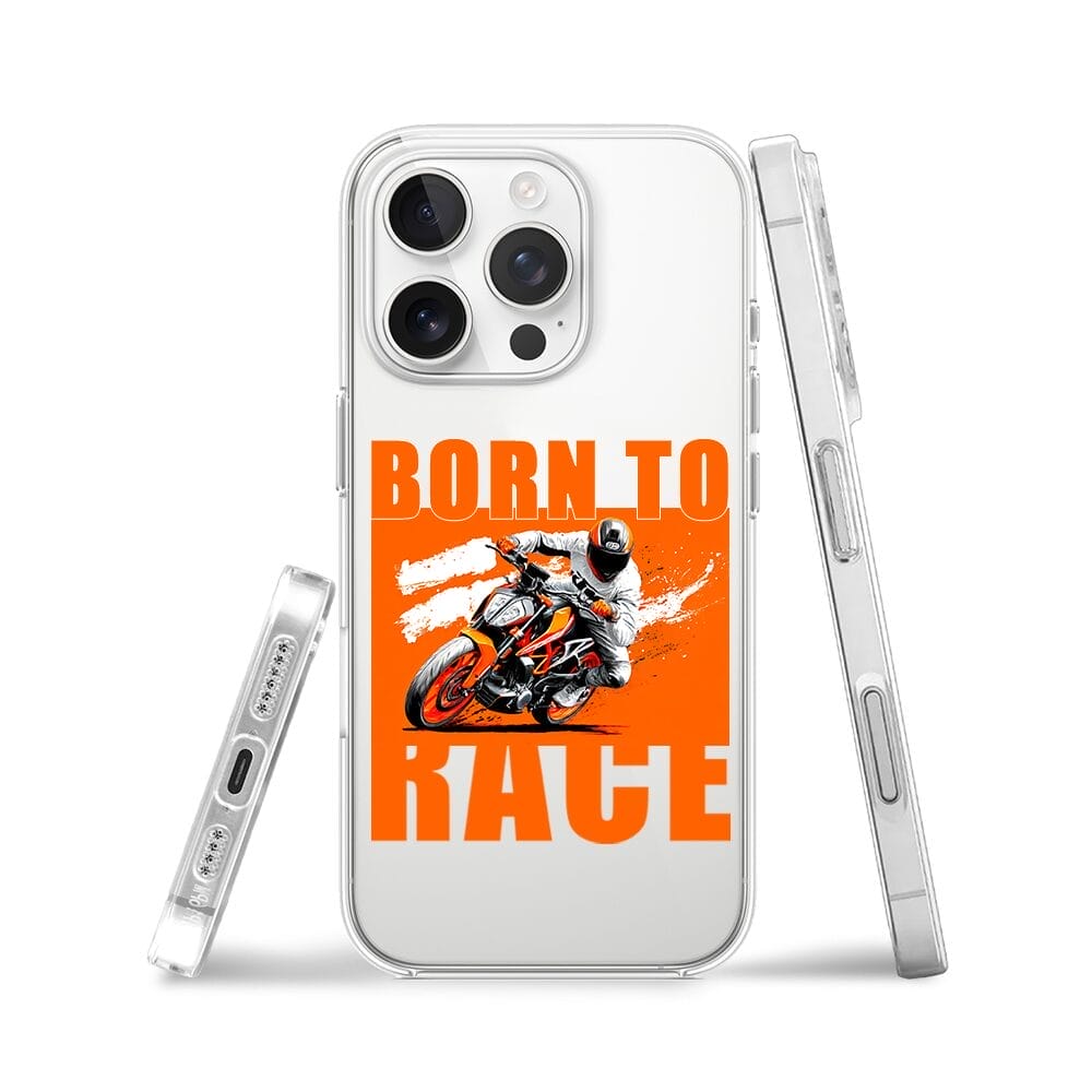 Etui do iPhone 16 Pro Max przeźroczyste, silikonowe Flexi, Bikers, Ścigacz - obrazek 3