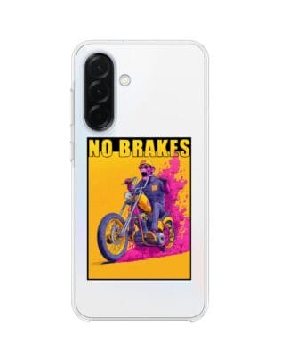 Etui do Samsung Galaxy A36 5G z MagSafe przeźroczyste, silikonowe Flexi, Bikers, Motocyklem przez świat