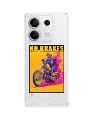 Etui do Xiaomi Redmi Note 13 Pro 5G przeźroczyste, silikonowe Flexi, Bikers, Motocyklem przez świat