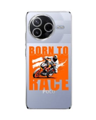Etui do Xiaomi POCO F7 Pro przeźroczyste, silikonowe Flexi, Bikers, Ścigacz