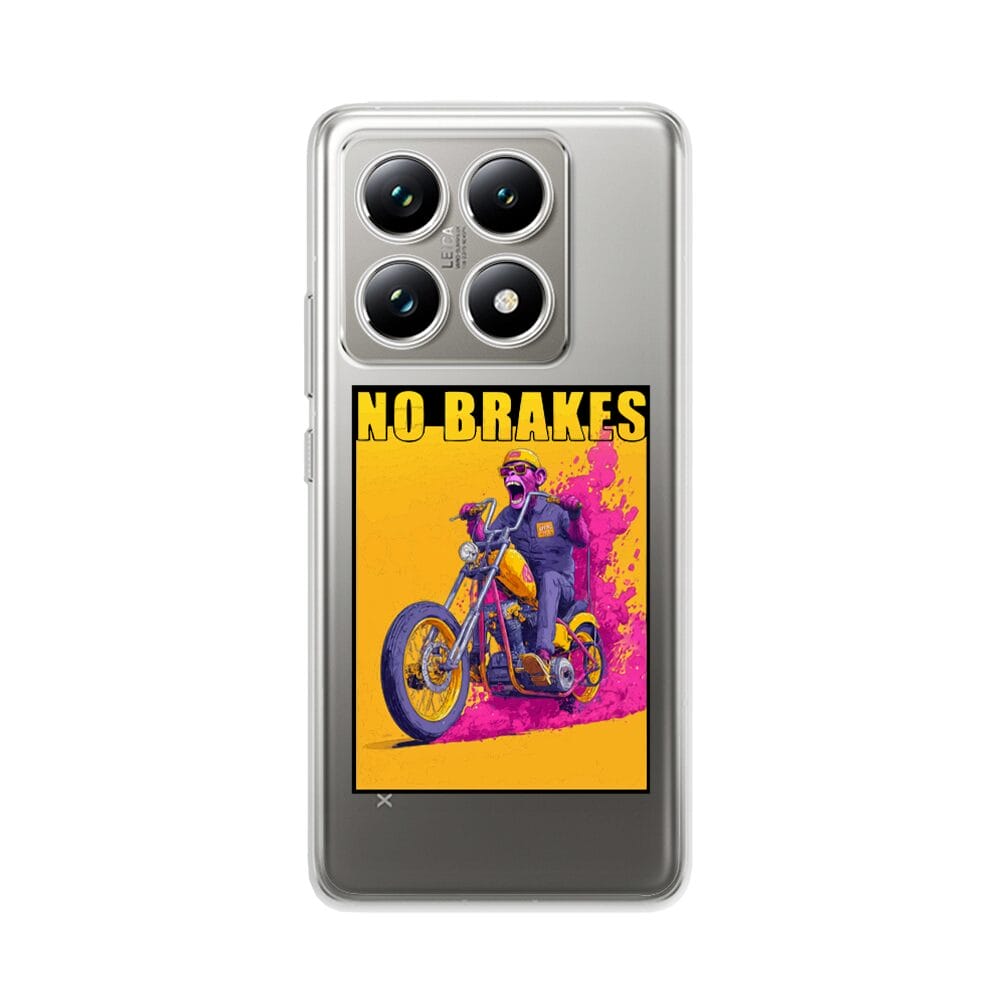 Etui do Xiaomi 14T Pro przeźroczyste, silikonowe Flexi, Bikers, Motocyklem przez świat